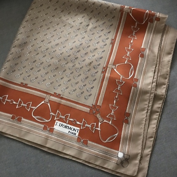 J. D`Ormont Equestrian Print Scarf - Picture 2 of 15